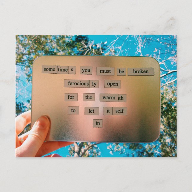 Magnetic Poetry Postcard (Front)