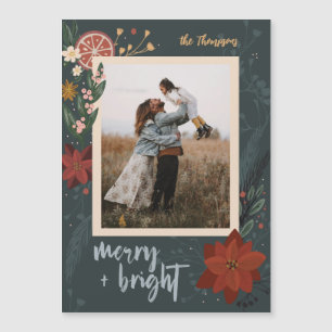 Magnetic Winter Spice Flat Holiday Photo Card