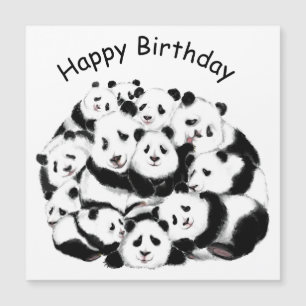 Magnétique Amant de carte d'anniversaire amusant avec la fami