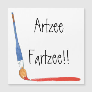 Magnétique Amusant Super mignonne Artzee aimant carte Fartzee