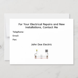 Magnétique An Electrician's Magnetic Invitation for Clients