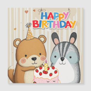 Magnétique Bonne carte d'anniversaire