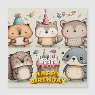 Magnétique Bonne carte d'anniversaire