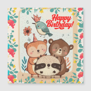 Magnétique Bonne carte d'anniversaire