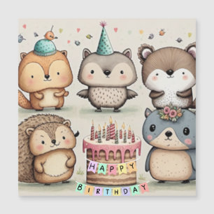Magnétique Bonne carte d'anniversaire