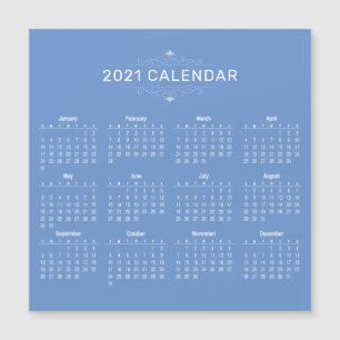 Magnétique Calendrier 2021 simple mais élégant   Carte magnét
