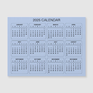 Magnétique Calendrier 2025 simple mais élégant Carte magnét