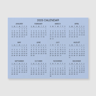 Magnétique Calendrier 2025 simple mais élégant   Carte magnét