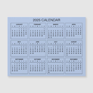 Magnétique Calendrier 2025 simple mais élégant   Carte magnét