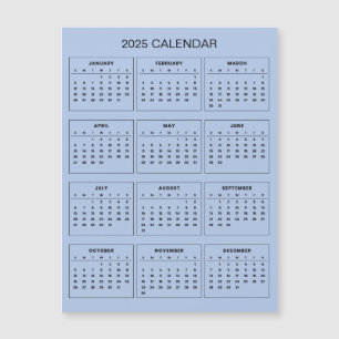 Magnétique Calendrier 2025 simple mais élégant   Carte magnét
