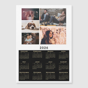 Magnétique Calendrier Moderne 2026 Carte Aimantée Collage Pho