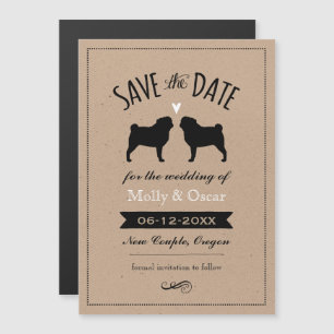 Magnétique Carlins Mariage Enregistrer la date Invitation