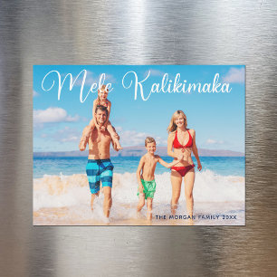 Magnétique Carte à puce Mele Kalikimaka Family Photo Beach