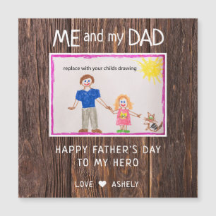 Magnétique Carte aimantée pour le dessin de votre enfant pour