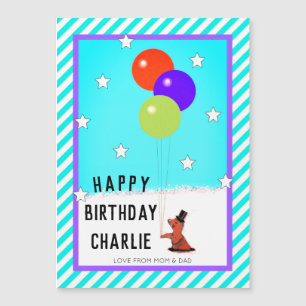 Magnétique Carte d'anniversaire du jour de la marmotte