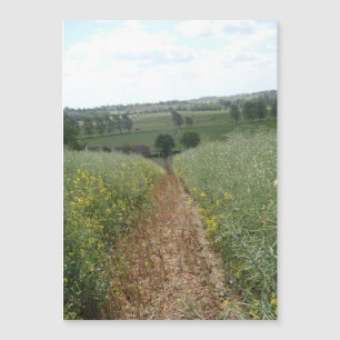 Magnétique Carte d'art de la campagne en anglais
