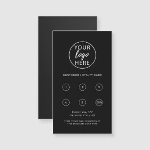 Magnétique Carte de fidélité professionnelle personnalisée po