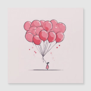 Magnétique Carte de jour de Valentines de Ballons pliants