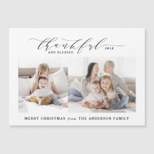 Magnétique Carte de Noël de Noël de Noël de grâce et béni