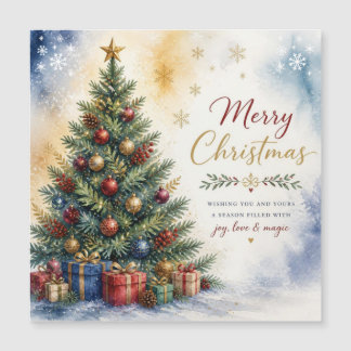 Magnétique Carte de Noël festive arbre de Noël