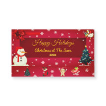 Carte de Noël personnalisée avec nom