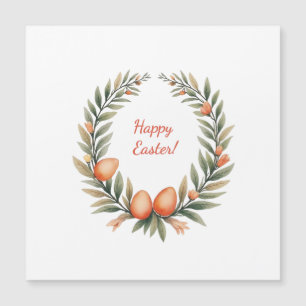 Magnétique Carte de Pâques aux couleurs pastel