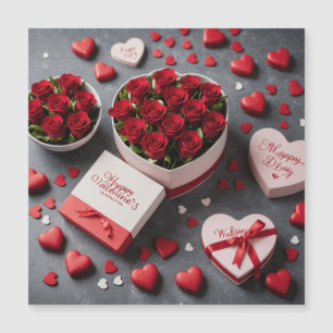 Magnétique Carte de Saint-Valentin joyeuse