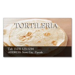 Magnétique carte de visite modifiable tortilleria