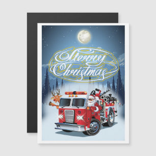 Magnétique carte de vœux de Noël Chrustmas