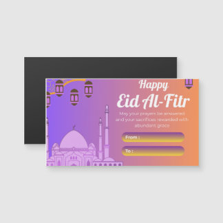Magnétique Carte de vœux moderne minimale Eid Mubarak | Simpl