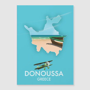 Magnétique Carte de voyage de Donoussa Grèce