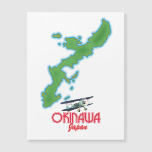 Magnétique Carte de voyage du Japon d'Okinawa
