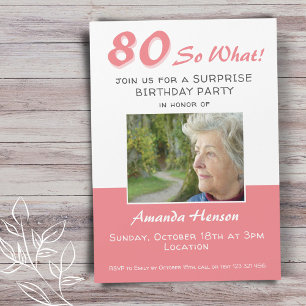 Magnétique Carte d'invitation photo pour une fête d'anniversa
