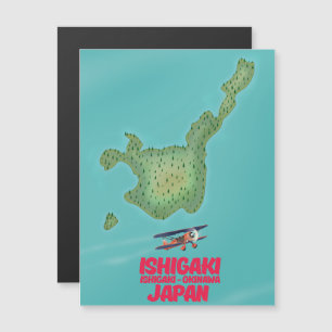 Magnétique Carte d'Ishigaki Okinawa, Japon