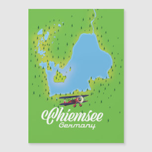 Magnétique carte du lac Chiemsee Allemagne