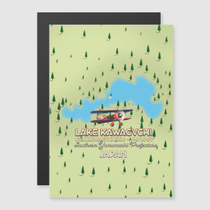 Magnétique Carte du lac Kawaguchi Fujikawaguchiko & Minobu Ja