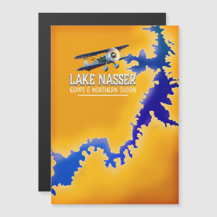 Magnétique Carte du lac Nasser Égypte et Soudan