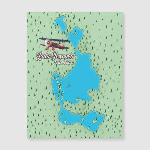 Magnétique Carte du lac Texcoco au Mexique