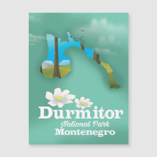 Magnétique carte du parc national de Durmitor, Monténégro