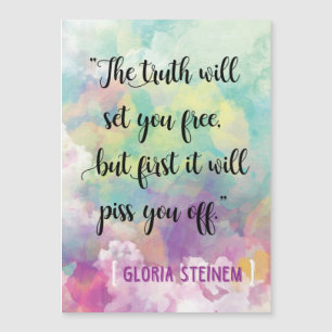 Magnétique Carte "La vérité..."