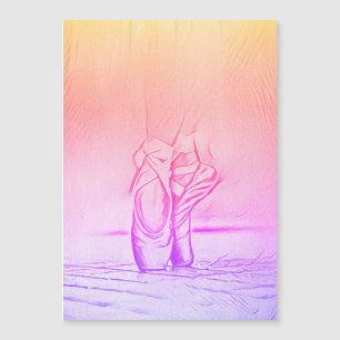 Magnétique Chaussures de ballet Rainbow Ballerina Carte magné