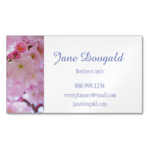 Magnétique Cherry Blossom Flower Carte de visite personnalisé