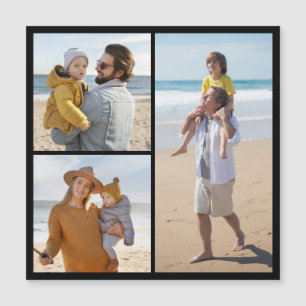 Magnétique Créez votre propre 3 photo Collage carte magnétiqu