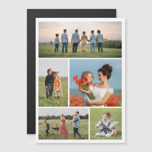 Magnétique Créez votre propre 5 photo Collage carte magnétiqu