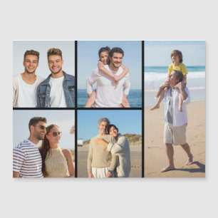 Magnétique Créez votre propre 5 photo Collage carte magnétiqu