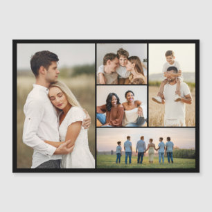 Magnétique Créez votre propre 5 photo Collage carte magnétiqu