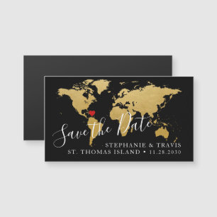 Magnétique Destination Mariage Enregistrer la date Carte Blac