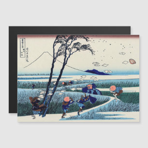 Magnétique Hokusai - Ejiri dans la province de Suruga Carte m