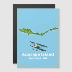 Magnétique Île Anacapa Californie États-Unis carte