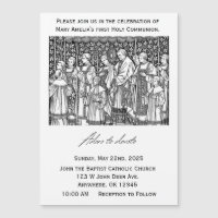Invitation à la première communion - Adoro te Devo